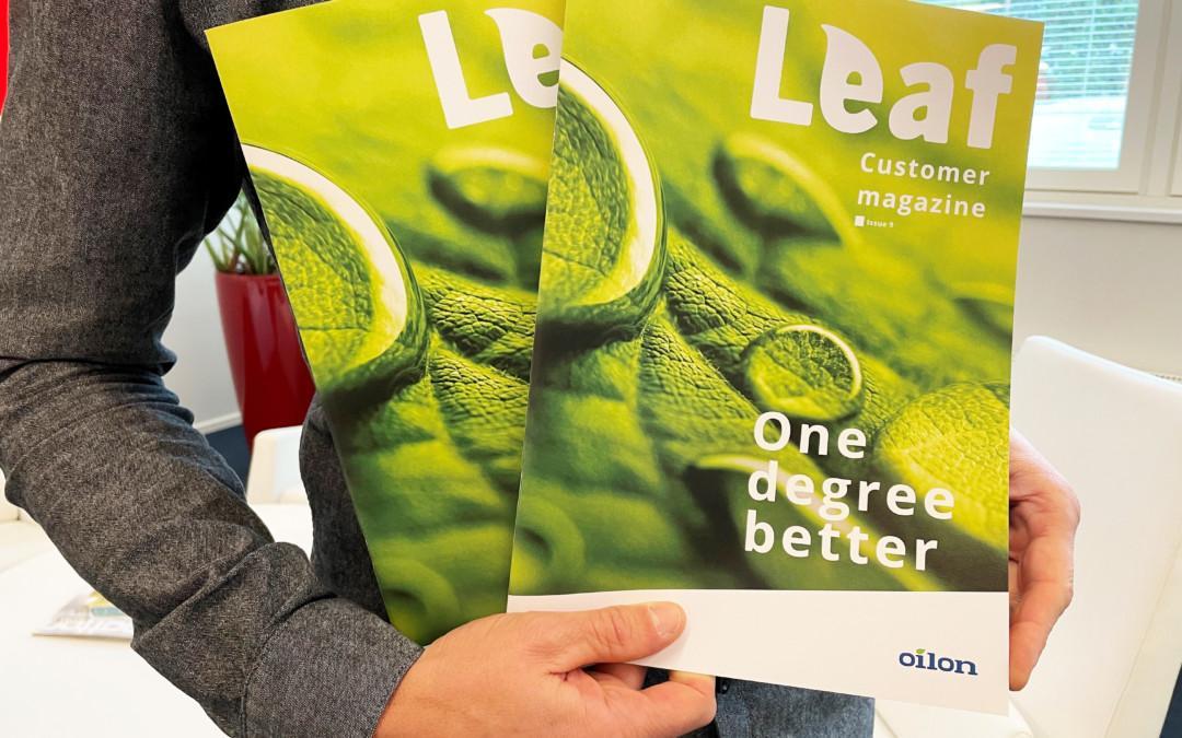 Our new customer magazine Oilon Leaf is out!